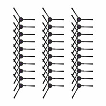 Washable Side Brush for JONR P1 / JONR T5 Pro / JONR P20 PRO Vacuum Parts Side Brush Replacement Accessories 30PCS