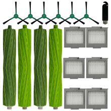 17 PCS Main Side Brush Filters Replacement Parts for Max 705 Vac/ 504 Vac Vacuum Cleaner Parts