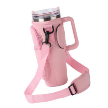 Pink Double Layers Water Bottle Holder for 40 Oz Insulated Tumblers