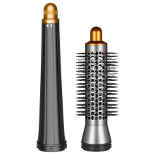 Small Round Volumizing Brush & Long Curling Attachment for Airwrap HS01/HS05 Dual Rotation Curling Iron A