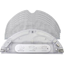 6PCS Water Tank Mopping Pad Compatible with 1C D9, D9Max, D9 Pro, L10 Pro,Mova L600 Z500 Robot Vacuum Cleaner Parts