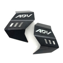 Spoiler Laterale per Motocicletta Paravento Laterale per Carenatura Anteriore Copri Alettone per ADV 160 2023 2024, Fibra di Carbonio ABS