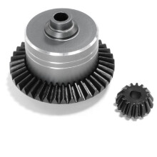 Voor XV02 TT02 TT02B 1/10 RC Auto Upgrade Onderdelen Differentieel Tanden + Shell Gear Kit RC Auto Accessoires Titanium Kleur