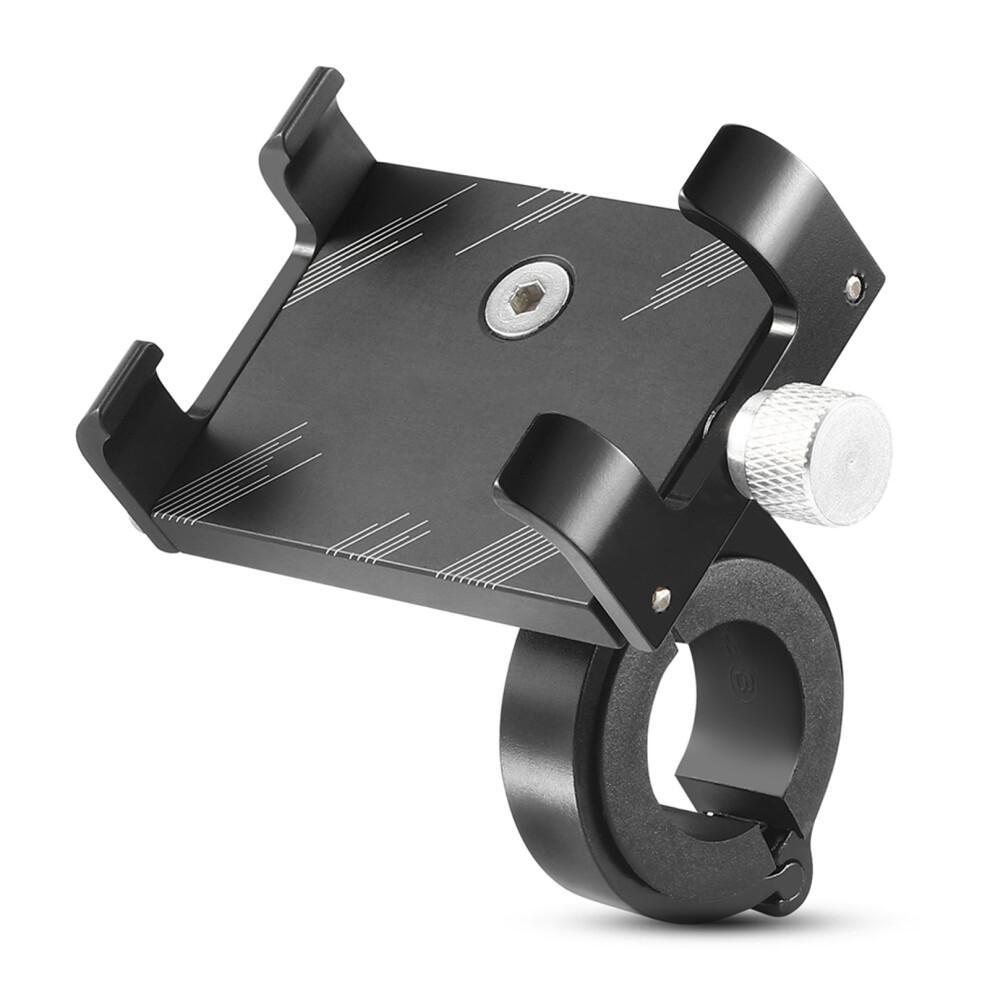 Aluminum Bicycle Phone Holder Mount 22.2-31.8Mm Handlebar Adjustable Black 5031387632558