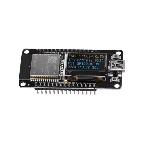 ESP32 ESP-WROOM-32D WIFI  Development Board CH340 with 0.96 OLED Screen Yellow  Display -USB 1