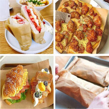 200 Stuks Antiaanbakbakpapier voor Oven en Airfryer, Snijdbare Olie-Absorptiebakvellen voor Koken en Grillen