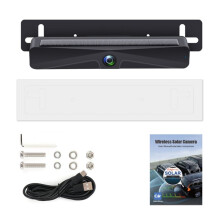 Car Rear License Camera 1080P Rear View Camera Solar Reversing Camera Wireless Car APP Camera