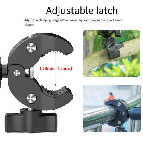 For /  Camera 1 Inch 25mm Motorcycle Ram  Mount Support Bike Handlebar Railing Super Clamp A 1