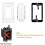4 Brush Wall Plate with Low Voltage Mounting Bracket,Cable Pass Through Insert for Wires,Single Gang Cable Access Strap 5