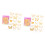 45 Sheets Gold Butterfly Stickers Glitter PET 1