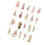 Antike Damen Sticker Sammeln Retro 12