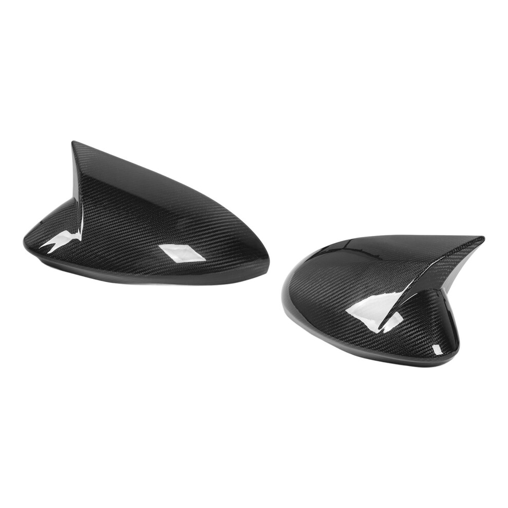 Carbon Fibre Ox Horn Mirror Covers Pair Stelvio 7055741191596