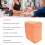 Orange Disposable 125 Pcs Nail Table Mat Soft Waterproof Foldable Nail Tip Pad 7