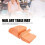 Orange Disposable 125 Pcs Nail Table Mat Soft Waterproof Foldable Nail Tip Pad 4