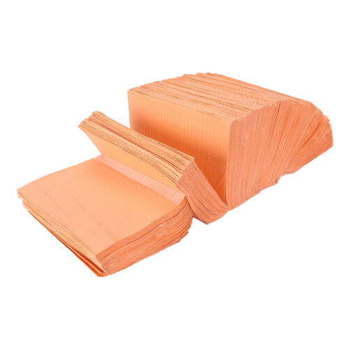 Orange Disposable 125 Pcs Nail Table Mat Soft Waterproof Foldable Nail Tip Pad 2