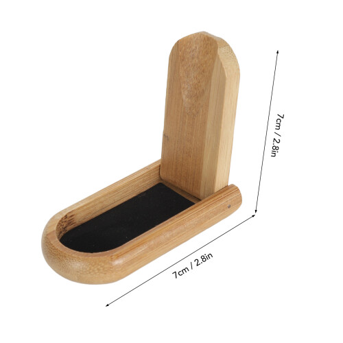 Foldable Beech Wood Pipe Holder - Portable, Small, Household Display 1