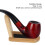 Foldable Beech Wood Pipe Holder - Portable, Small, Household Display 4
