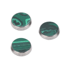 3 pièces de capuchons de valve en métal vert pour trompette, pièce de rechange C309 chromée | Taille standard durable