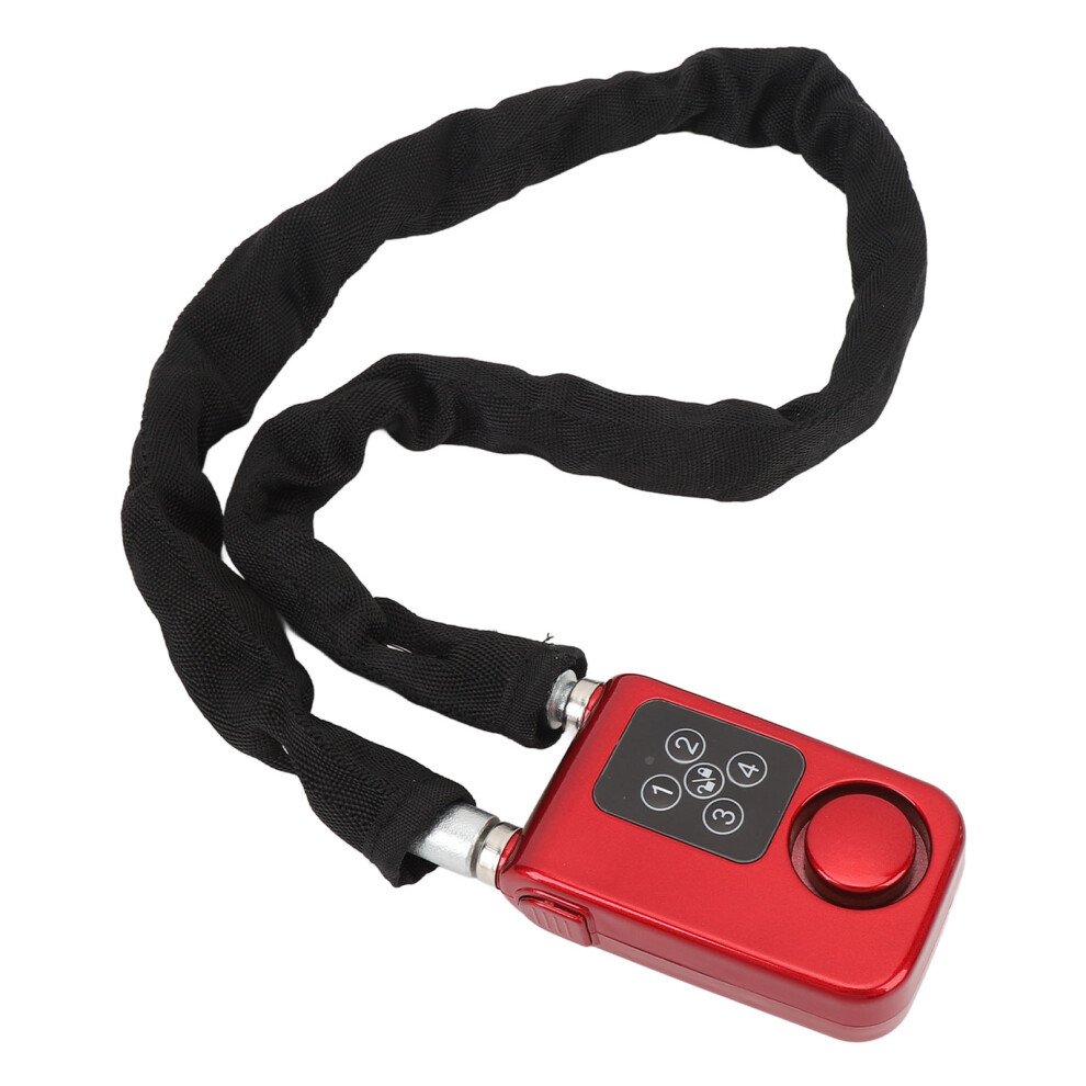 Bike Chain Alarm Lock With Remote, 80Cm, 115Db, Keyless Security 6931386611464