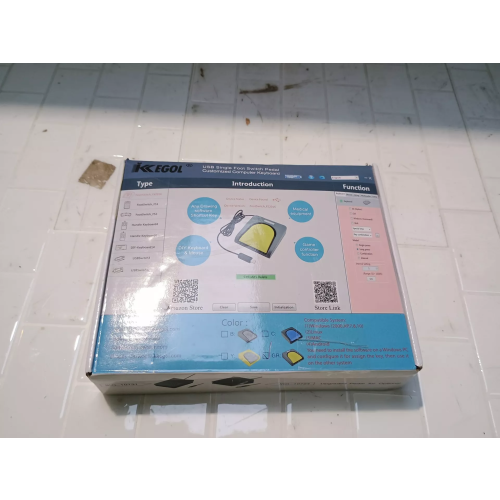 iKKEGOL USB Single Foot Switch Control One Key Customized Computer Keyboard Action Pedal HID 1