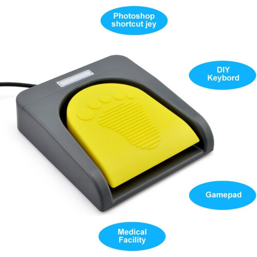 iKKEGOL USB Single Foot Switch Control One Key Customized Computer Keyboard Action Pedal HID 2