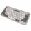 Compact White Wireless Bluetooth Mini Keyboard, Dual Mode, 10m 16
