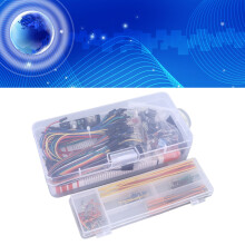 830 Hole Breadboard Electronic Component Kit with Resistors Jumper Wires 18x9x4cm