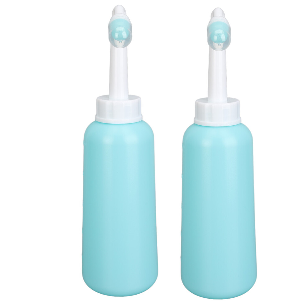 2pcs Portable Vaginal Cleansing System, 500ml Reusable TPE Douche for Pregnant Women