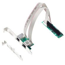 Tarjeta de Red NIC Ethernet de 2,5 G con Puerto Doble M.2, Tamaño M.2 de 22 X 80 mm, Clave B y Clave M, Chipset RTL8125B de 2500 Mbps