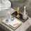 Model: Iron-Glass Vanity Tray, Size S, White 4