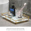 Model: Iron-Glass Vanity Tray, Size S, White 5