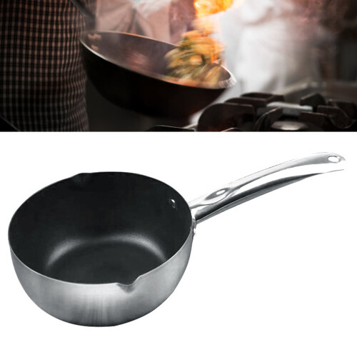 22cm Nonstick Stainless Steel Milk Pan 2