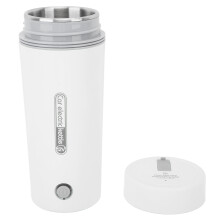 350ml Portable Electric Kettle 12V White | Rapid Heating & Anti-Dry