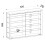 (Matt, Wood) Wall display cabinet Glass display case Vitrosa L 2
