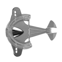 Colino per cocktail in acciaio inossidabile a forma di aereo da combattimento, 14x12,8 cm, argento