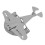 Fighter Plane Strainer 14x12.8x5.2 cm Silver 10
