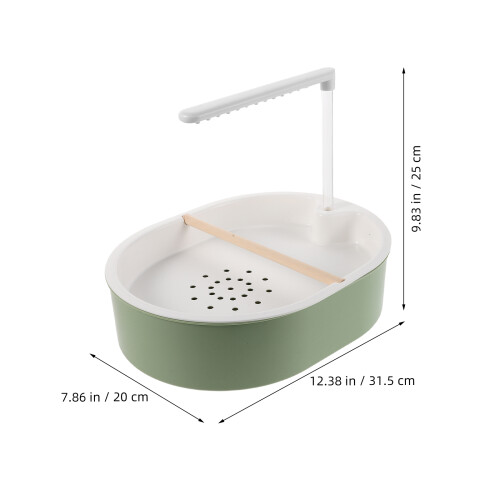 Perroquet Coloré Double Douche Pour Cage 1