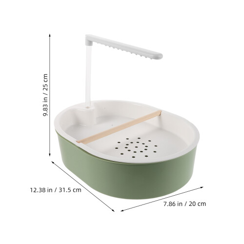 Perroquet Coloré Double Douche Pour Cage 2