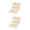 6Pièces Support À Dessin Bois Beige Durable Surface Lisse 9