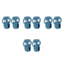 8Pcs Blue Silicone Feeding Bottle Sleeve Reusable Baby Bottle Cover