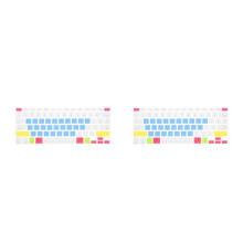 2Pièces Couverture Silicone Clavier Antidérapante Pour Pièce Portable