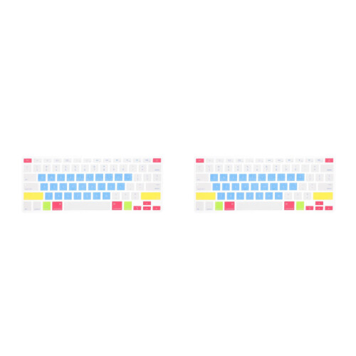 2Pièces Couverture Silicone Clavier Antidérapante Pour Pièce Portable