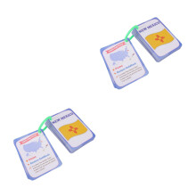 2Ensembles Jeu Éducatif Cartes Drapeaux Us Pour Enfants En Plastique