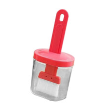 Silicone Oil Dispenser Bottle with Brush 300ml Pink for Cooking