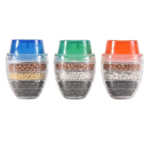 3PCS Activated Carbon Faucet Filter Faucet Nozzle Water Filter Kitchen Tap 5 Layers Filter Purifier for Home Use