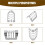 Toast Rack Bread Holder 4 Slice Slots Bread Loaf Stand Stainless Steel Tool Cooling Grid Bread Rack 6