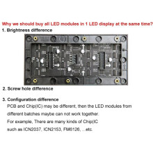 160x80mm P2.5 LED-Schermpaneelmodule 64x32 Pixels 1/16 Scan 3-in-1 SMD P2.5 Indoor Full Color LED-Schermpaneelmodule