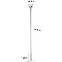 15 Pcs Reusable Swizzle Sticks Coffee Stirrers Beverage Stir Sticks Stainless Steel Cocktail Swizzle Sticks with Small Rectangular Paddles
