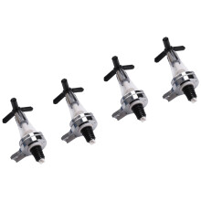4 Bouteille Stand Optic Dispenser Boissons Wine Spirits Barre en acier Butler Wall Mounted