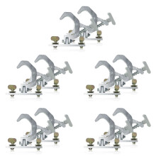 10x Aluminium Vikklämma Krokar Scen Light Fold Hängkrok Lastning 150Kg 42-61Mm Truss Tube 230W 7R/200W 5R Light